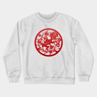 Chinese Zodiac Monkey in Red Crewneck Sweatshirt